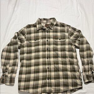 Orvis Black and White Casual Button Down Shirt